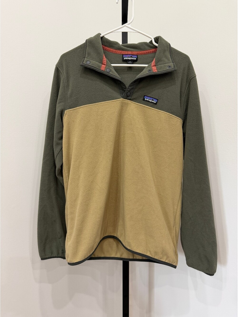 Patagonia Colorblock Men's Recycled Polyester Pullover Fleece Jacket Small